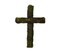 24" Angel Vine Moss Cross – Rustic Wall Décor for Religious Events or Wreath Crafting (KG3211)